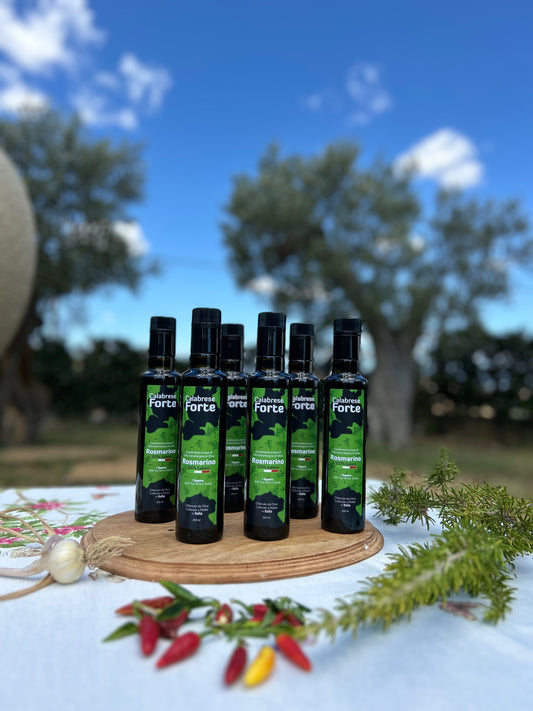 6 Bottiglie di Olio Aromatizzato al Rosmarino