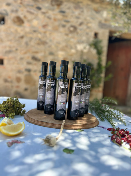 6 Bottiglie di Olio Aromatizzato all'Aglio