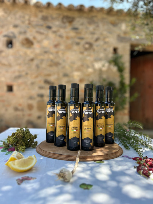 6 Bottiglie di Olio Aromatizzato al Limone